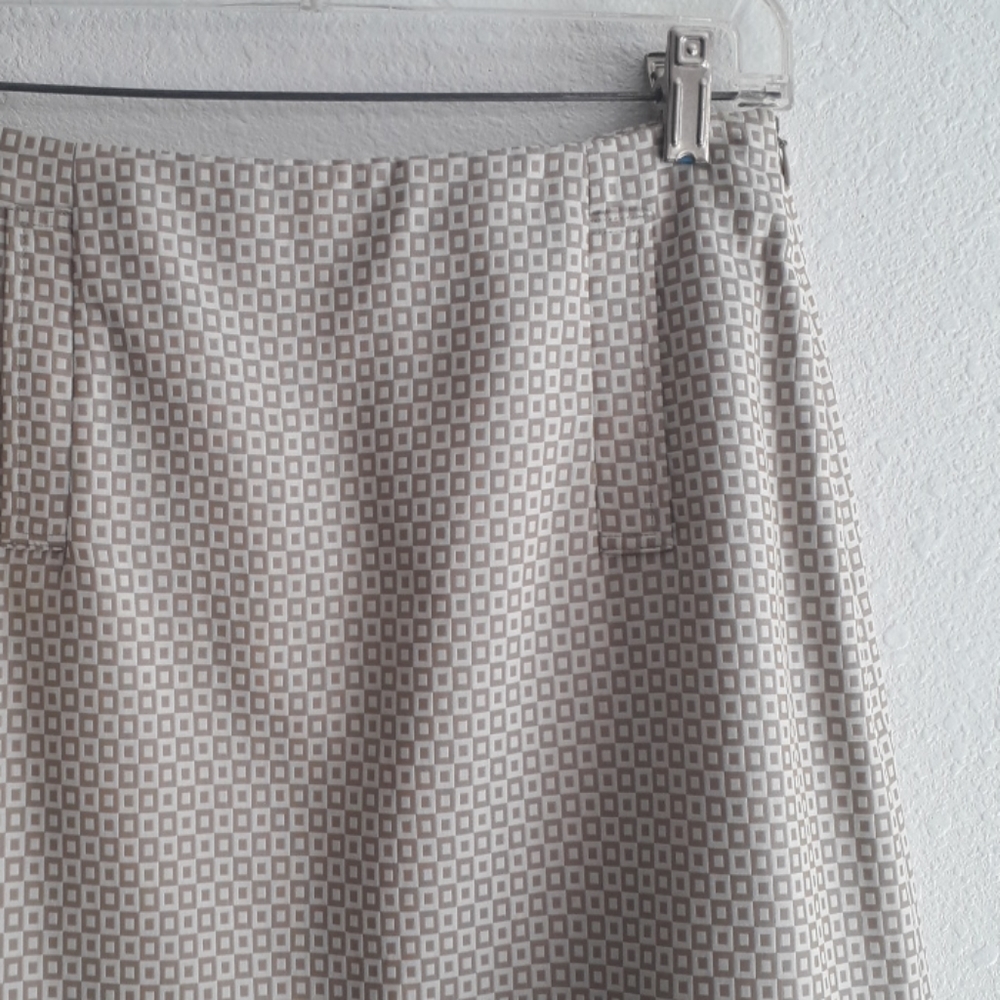 J. CREW Geometric Print Pencil Skirt